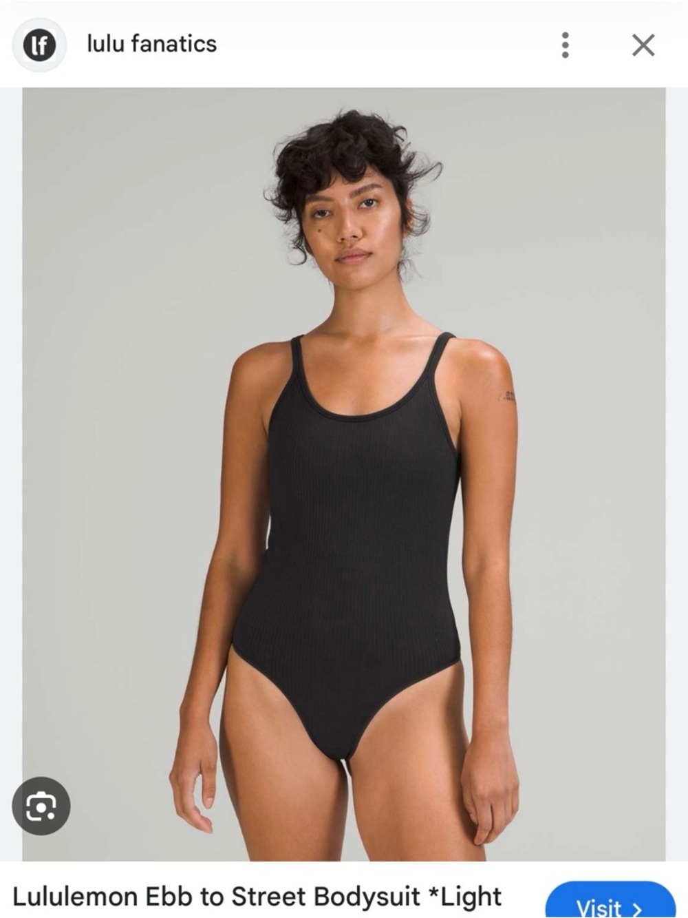 lululemon athletica Ebb to Street Ribbed Bodysuit - NWT